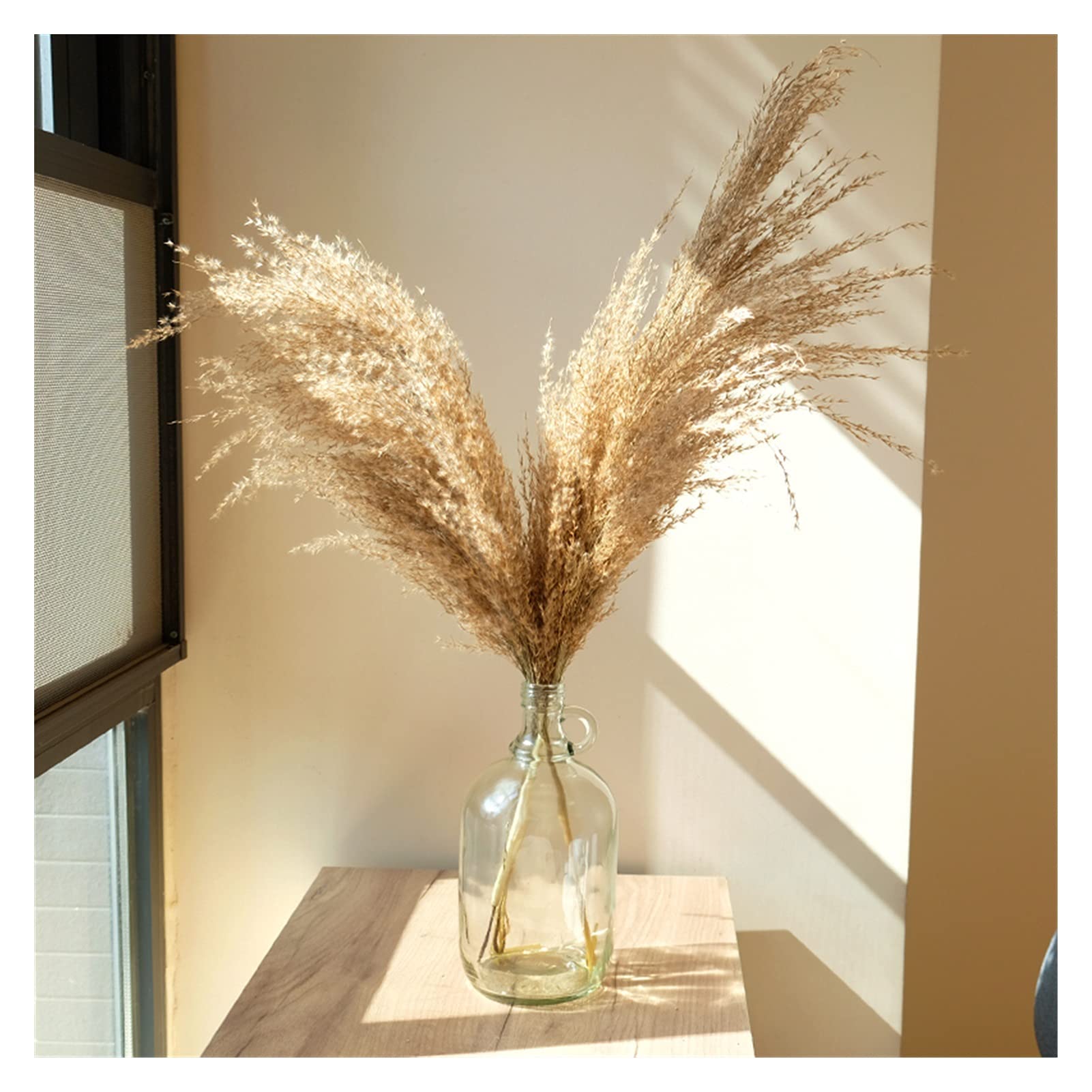 penepico Faux Caramel Bruin Pampas Gras Decor Hoog, 8 stks 110