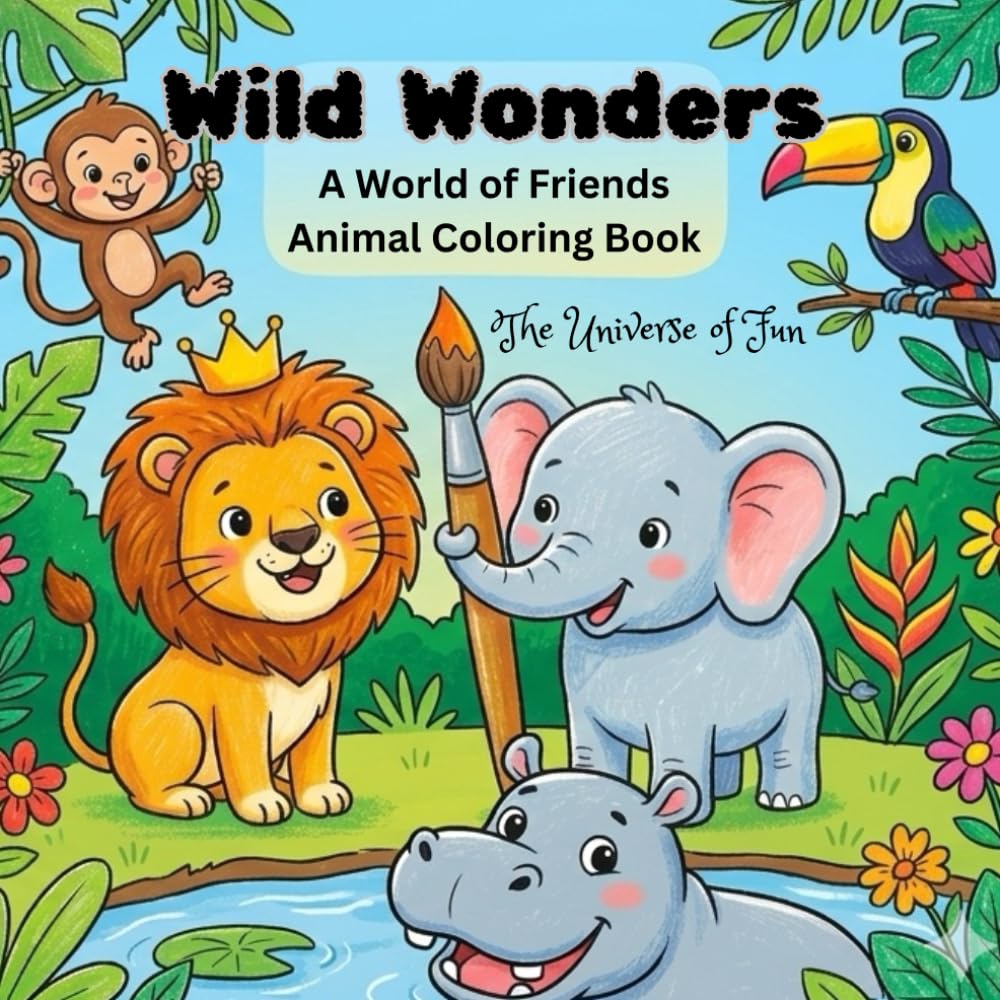 Wild Wonders: A World of Friends Animal Coloring Book