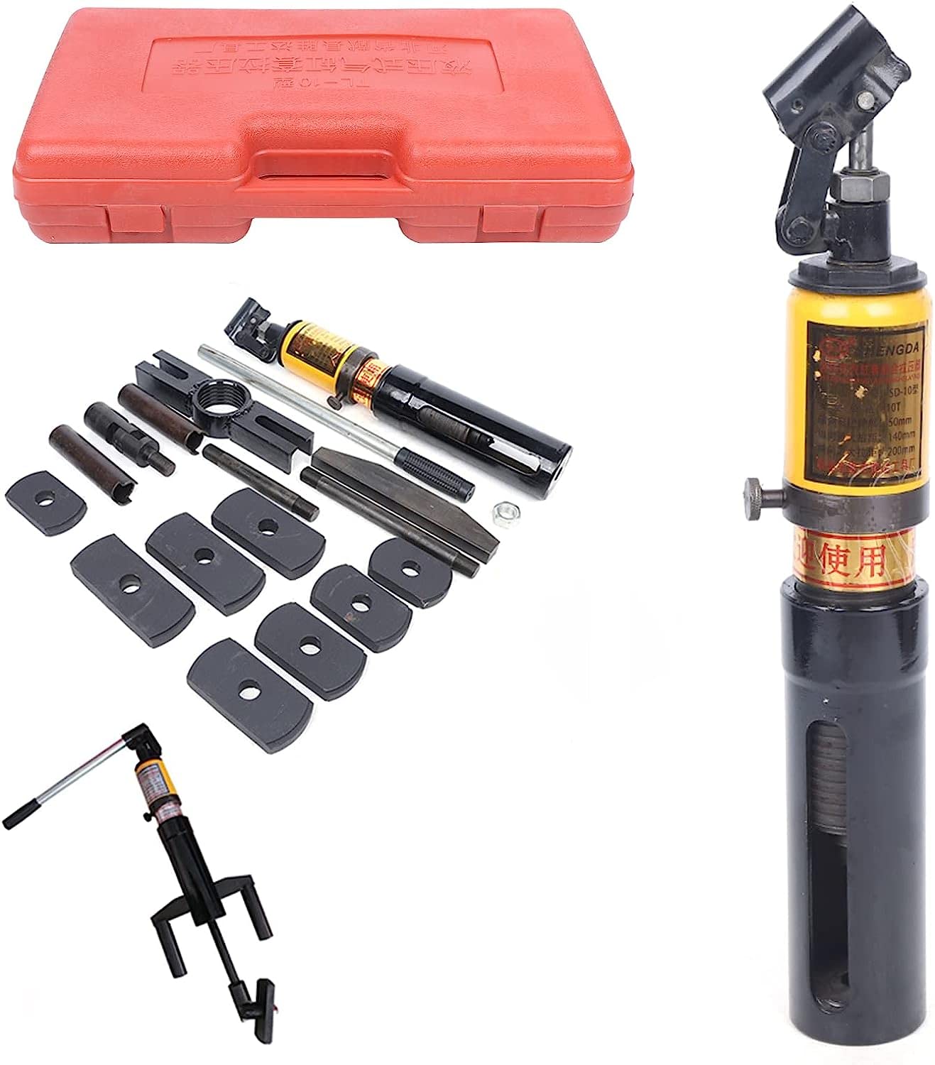 OLSKFUH Hydraulic Cylinder Puller Tool Set With Storage Box For Automotive And Industrial Repair,