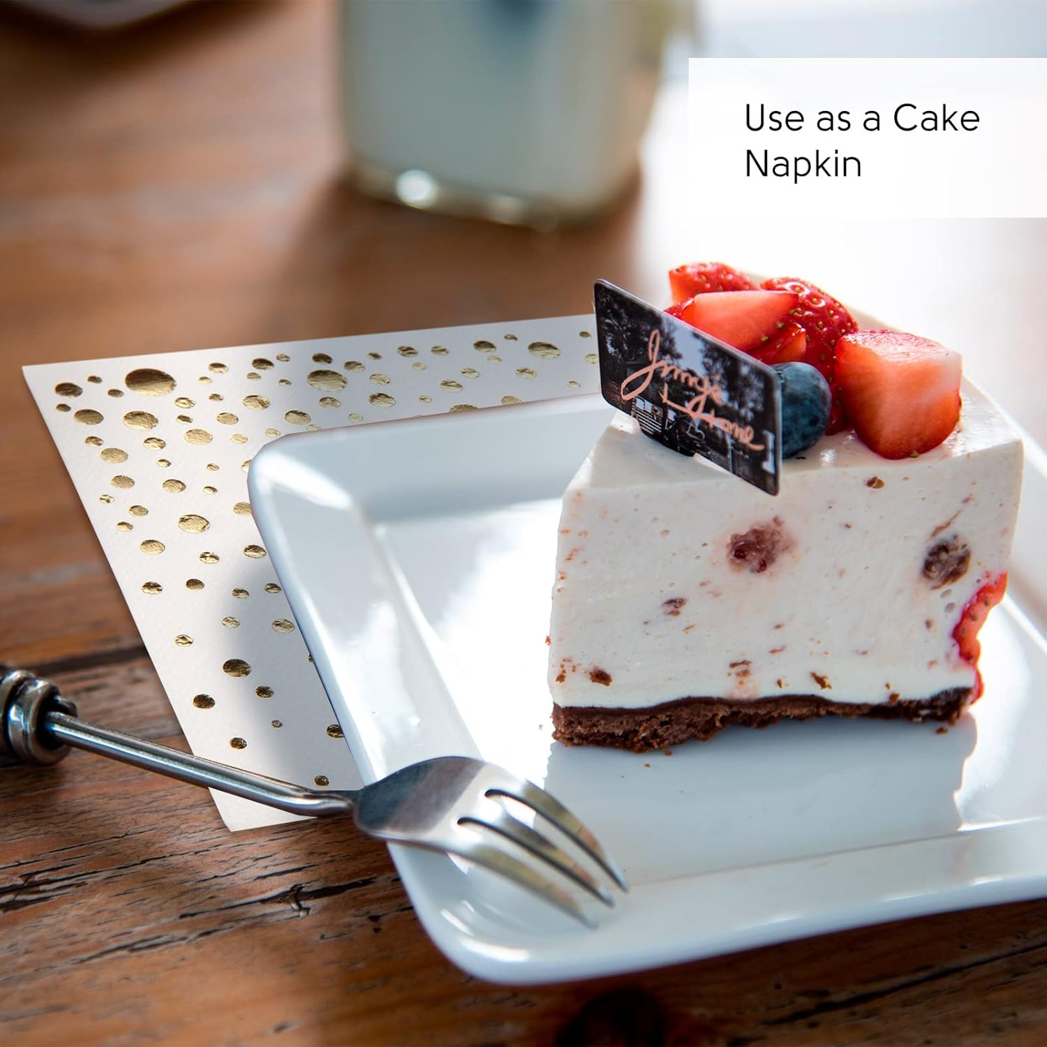 Stylish Gold Napkins Party Pac -400 Pack of Napkins including 200 Cocktail, 100 Lunch Napkins and 100 Dinner Napkins- - Disposable 3-Ply Paper Napkins - Party Napkins Wedding Napkins for Reception