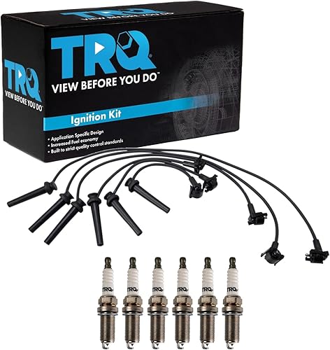 Miniatura 29 de TRQ Kit de bujías de 5 piezas de bujías de iridio compatibles con Chevrolet Aveo 2004-2008 Aveo5 2004-2008