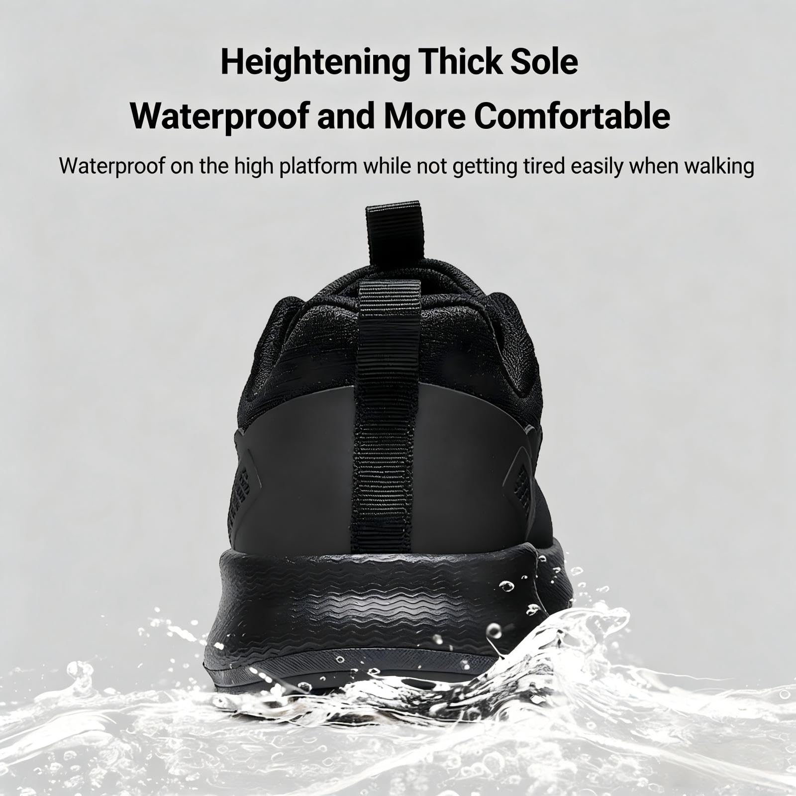 Zapatos de Cocina para Hombre Impermeables para Servicio de Alimentos Calzado para Chefs restaurantes y hospitales Color Negro