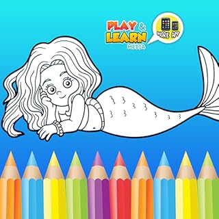 Mermaid Coloring Games - Jogos de desenho, pintura e maquiagem gratuitos para criar belas imagens de sereias e estimular a criatividade