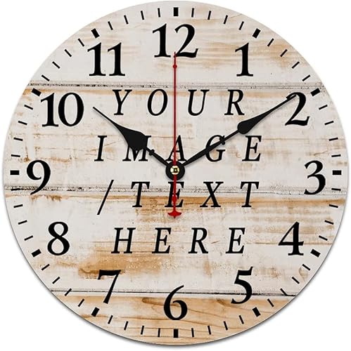 Relojes personalizados para paredes de 16 pulgadas, reloj de pared redondo, silencioso, sin tictac, funciona con pilas, para escuela, oficina, hogar Relojes personalizados para paredes de 16 pulgadas, reloj de pared redondo, silencioso, sin tictac, funciona con pilas, para escuela, oficina, hogar