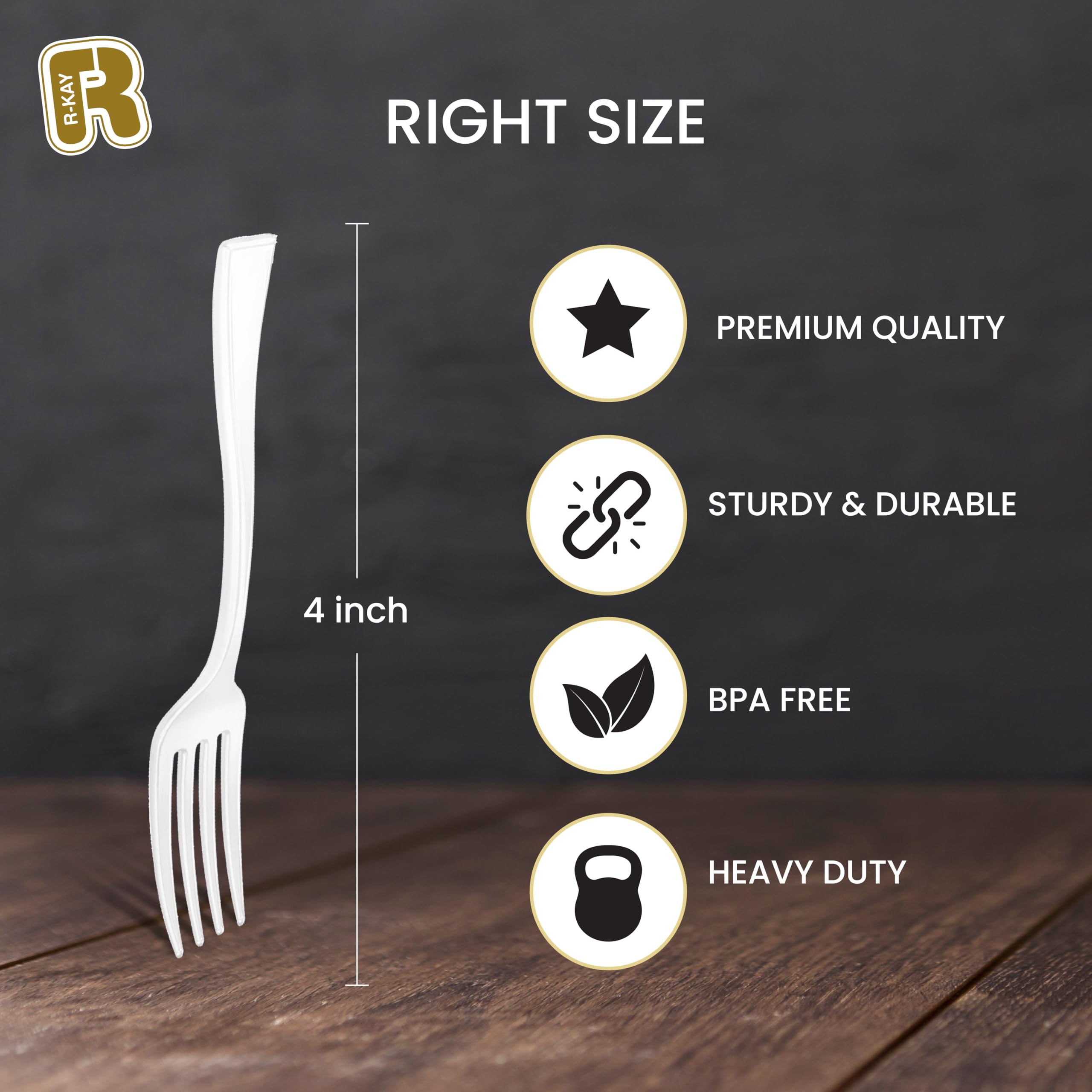 R-kay 10pc Silver Stainless Steel Small Forks — Amazon image 6