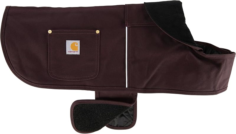 Casaco de Inverno para Cães Carhartt Firm Duck Insulated Chore Coat, Impermeável e com Forro, Deep Wine, X-Large