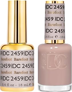 DND DC Gel Polish Set, Sheer Collection, UV Gel Polish and Air Dry Nail Lacquer, Matching Chip-Free Polish Duo, 0.5 Fl Oz Each