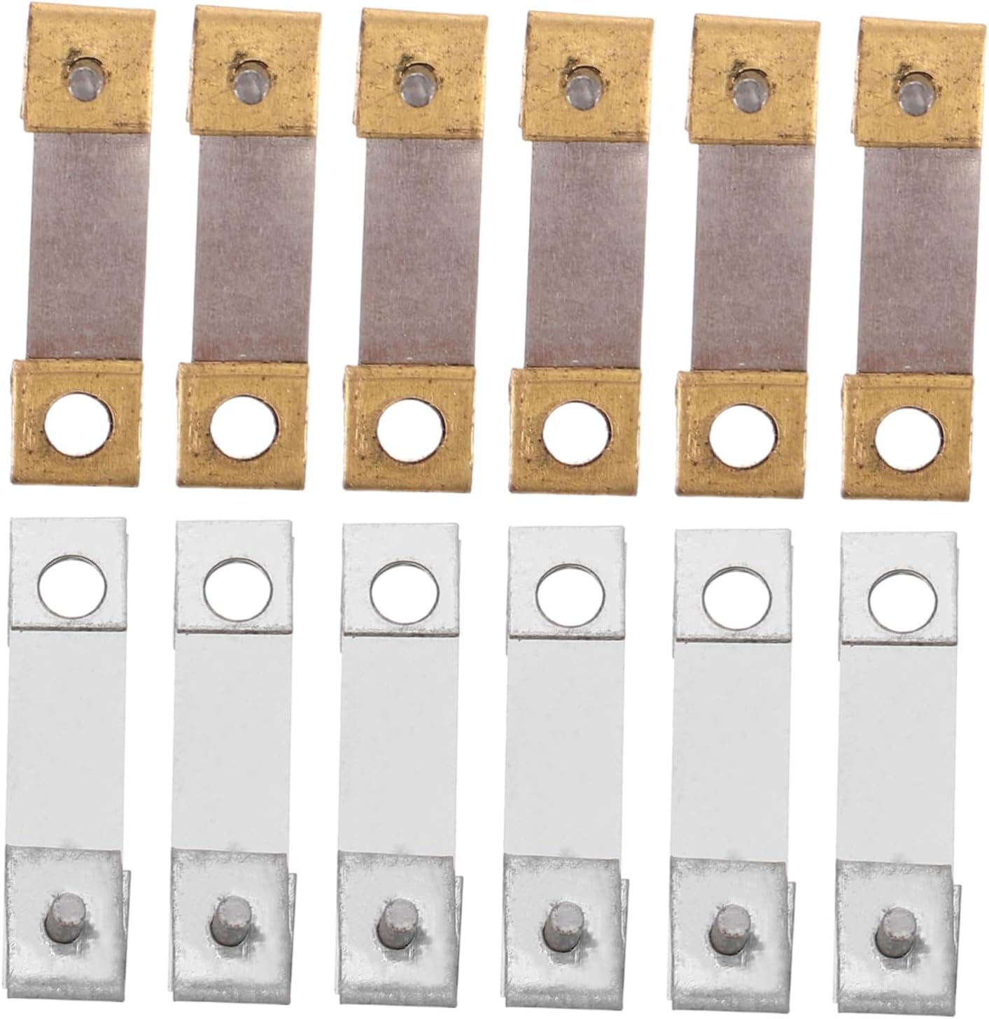 Grandfather Clock 12pcs for Suspension Spring Mechanical Floor Parts | Iron Construction, Silver and Golden Finishes, Vintage Traditional Charm, Office and Home Use, 0.8x0.3x0.2 Inch Size