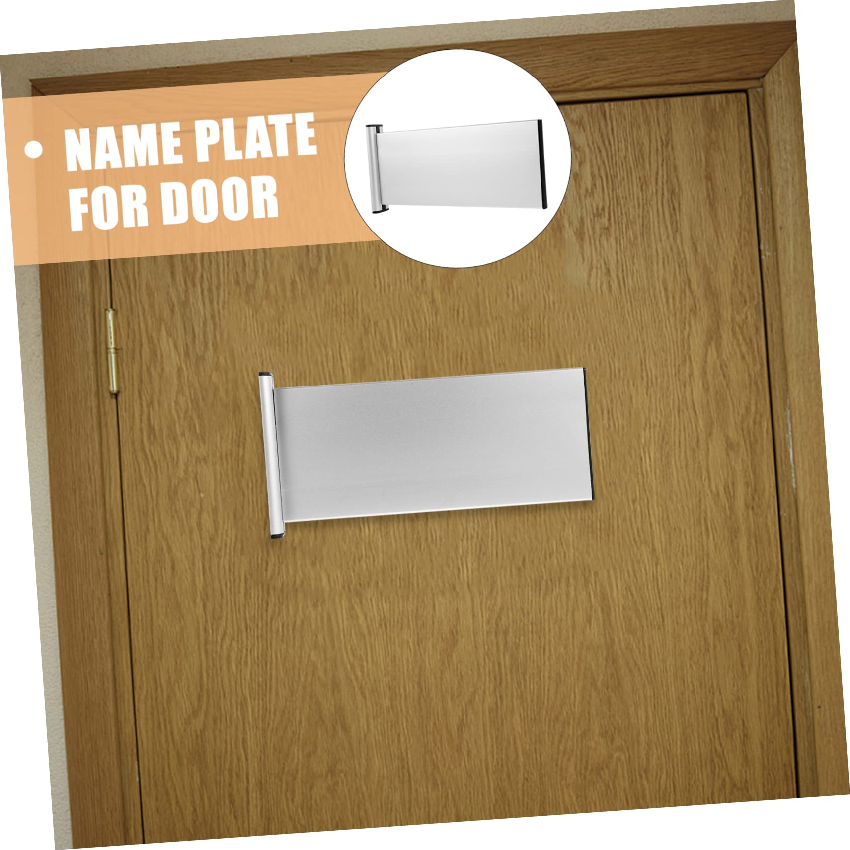 EXCEART 12piezas Placa De Nombre Aluminio Para Oficina Señalización Personalizada Para Puertas Letrero Para Identificación De Departamentos