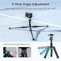 SMALLRIG Alumínium Mini Állvány 52 cm 360° Gömbfejjel - Kompakt Kamera Tripod Canon, Sony, Nikon, Fujifilm Gépekhez - 6 kg Teherbírás 7