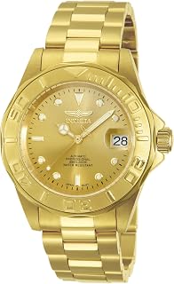Men's 13929 Pro Diver Automatic Gold Dial 18k Gold Ion-Plated Stainless Steel Watch