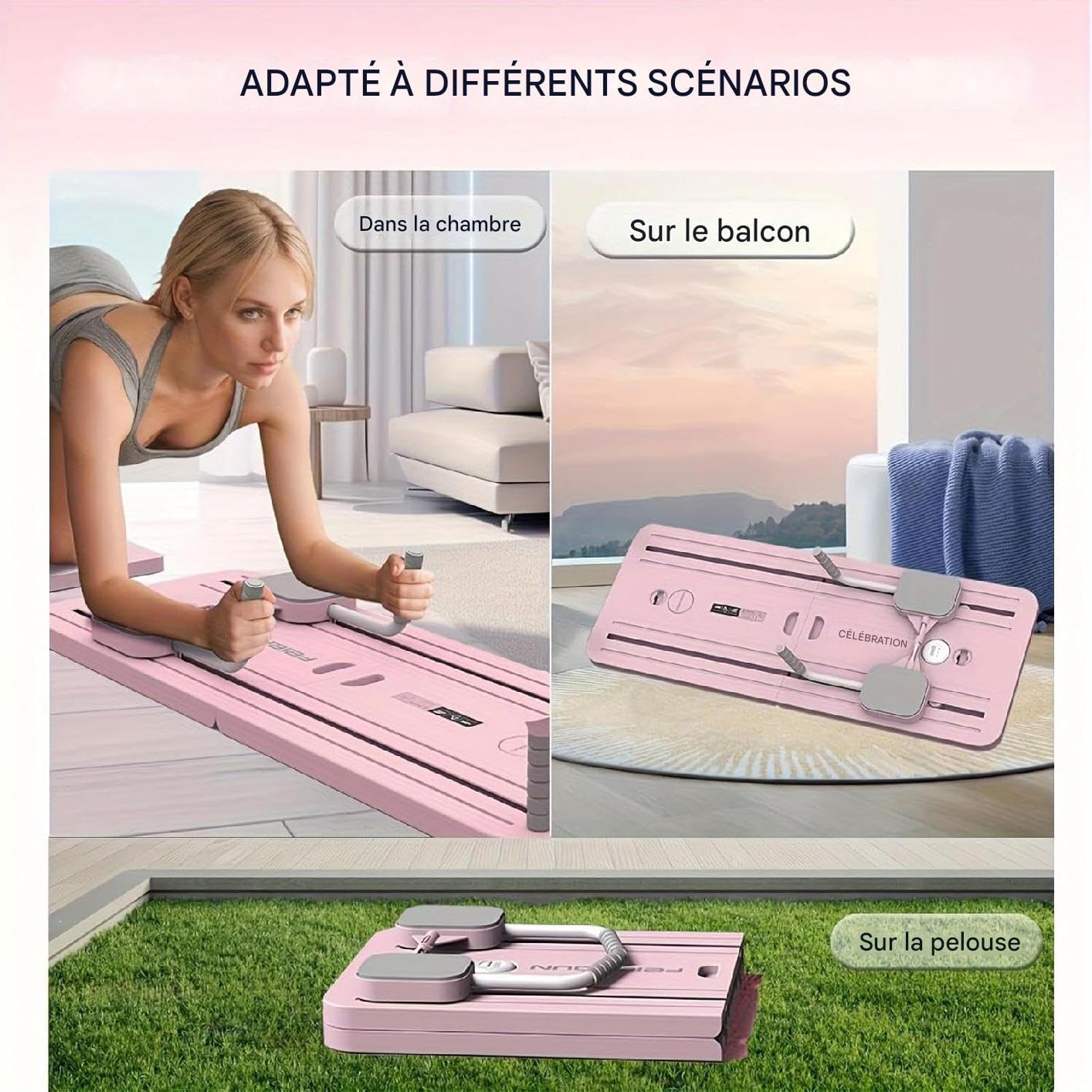 Aparato de Pilates Reformador,Equipo de Entrenamiento - Máquina para Entrenamiento de Abdominales | per Bambina da Appendere a Muro Porta Armadio Camera Decorazione CASA