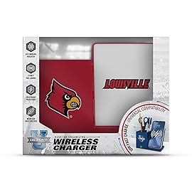 SOAR NCAA Wireless Cell Phone Charger and Desktop Organizer, Louisville Cardinals