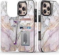 Vista 591 de LETO para iPhone 15 Pro Funda tipo cartera - Tapa tipo folio con patada - Diseños de moda - Tarjetero - Funda protectora para mujeres y niñas - 6.1