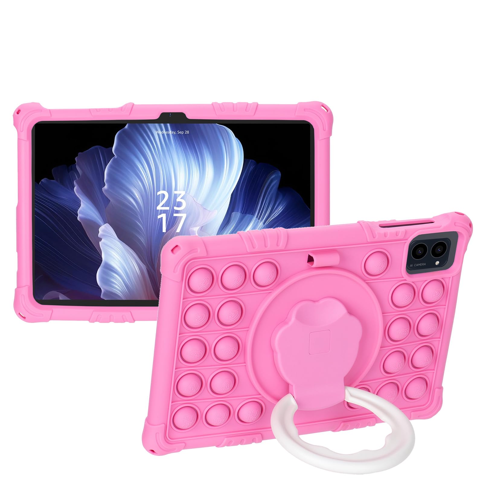 Transwon Silicone Case for Everyuth 10 inch Tablet/Evermyth KB1001 KB1004 Tablet/TabneraX UTBOOK 10 inch/TABWEE T20 T80/ EM101A/ Tuotatop X13/ BESTTAB