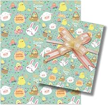 Gift Wrapping Paper, 2 Pcs Easter Wrapping Paper, Happy Birthday Gift Wrapping Paper for Kids (Green)