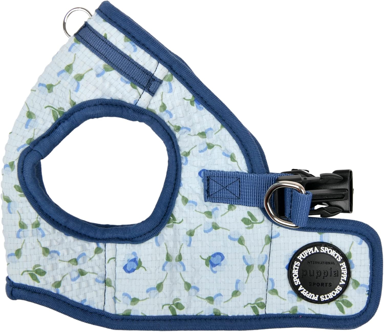 Puppia Spring and Summer Fashion Step-in Vest Dog Harness, Blue_Florian, Small