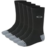 Oakley Men's Performance Basic Crew Socks (5-Pack)
