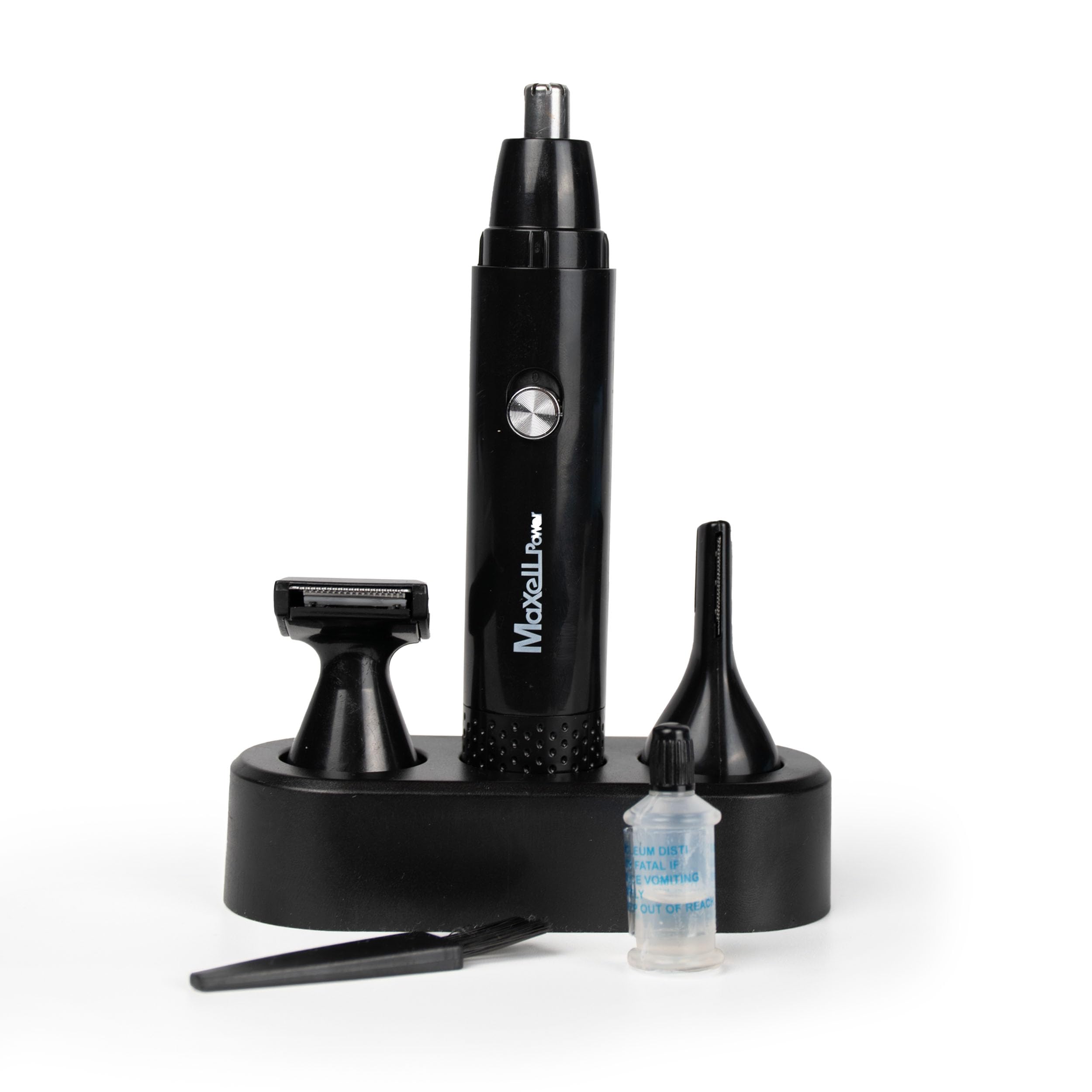 Cortapelos para Nariz y Oreja, Recortador de Vello Facial,3 en 1 Profesional Sin dolor para Hombres y Mujeres. Funciona a Pilas AA(NO INCLUIDA), Negro