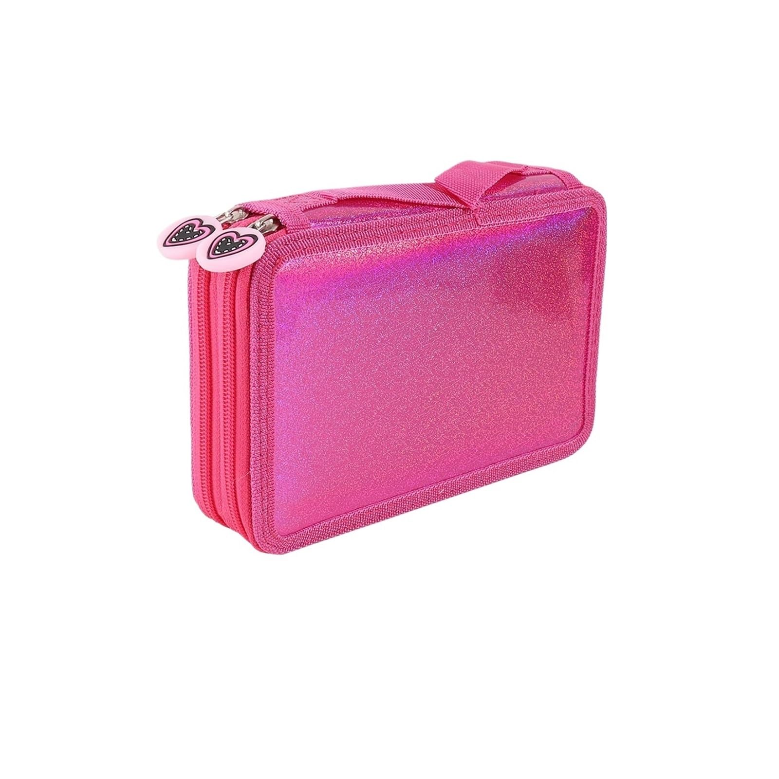 Astuccio a forma di cuore for studenti | Doppio strato, design con cerniera, portatile, elegante, portapenne, idea regalo(BDX-1132-3)