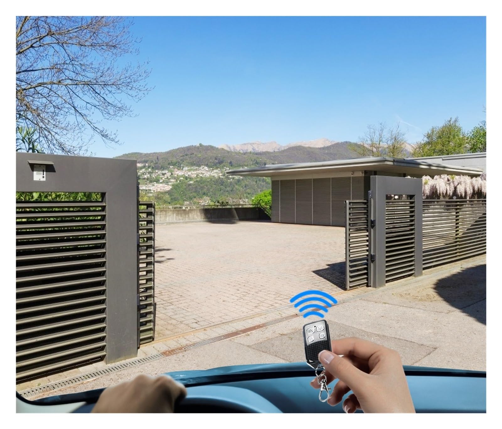 Kit Cancello Automatico, Kit apriporta scorrevole elettrico automatico Kit apriporta Motore AC Kit operatore porta Telecomando Controllo APP