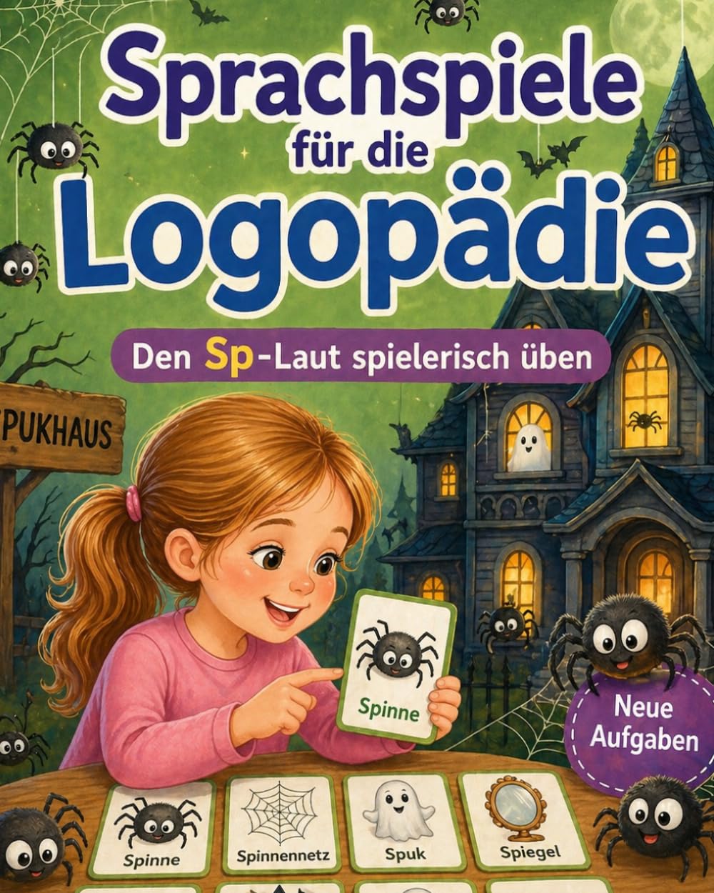 Sprachspiele für die Logopädie – Den Sp-Laut spielerisch üben:: spielerische Sprachförderung für Kinder | Übungen für Zuhause, Kindergarten & Vorschule (weitere Sprachförderung für Kinder)