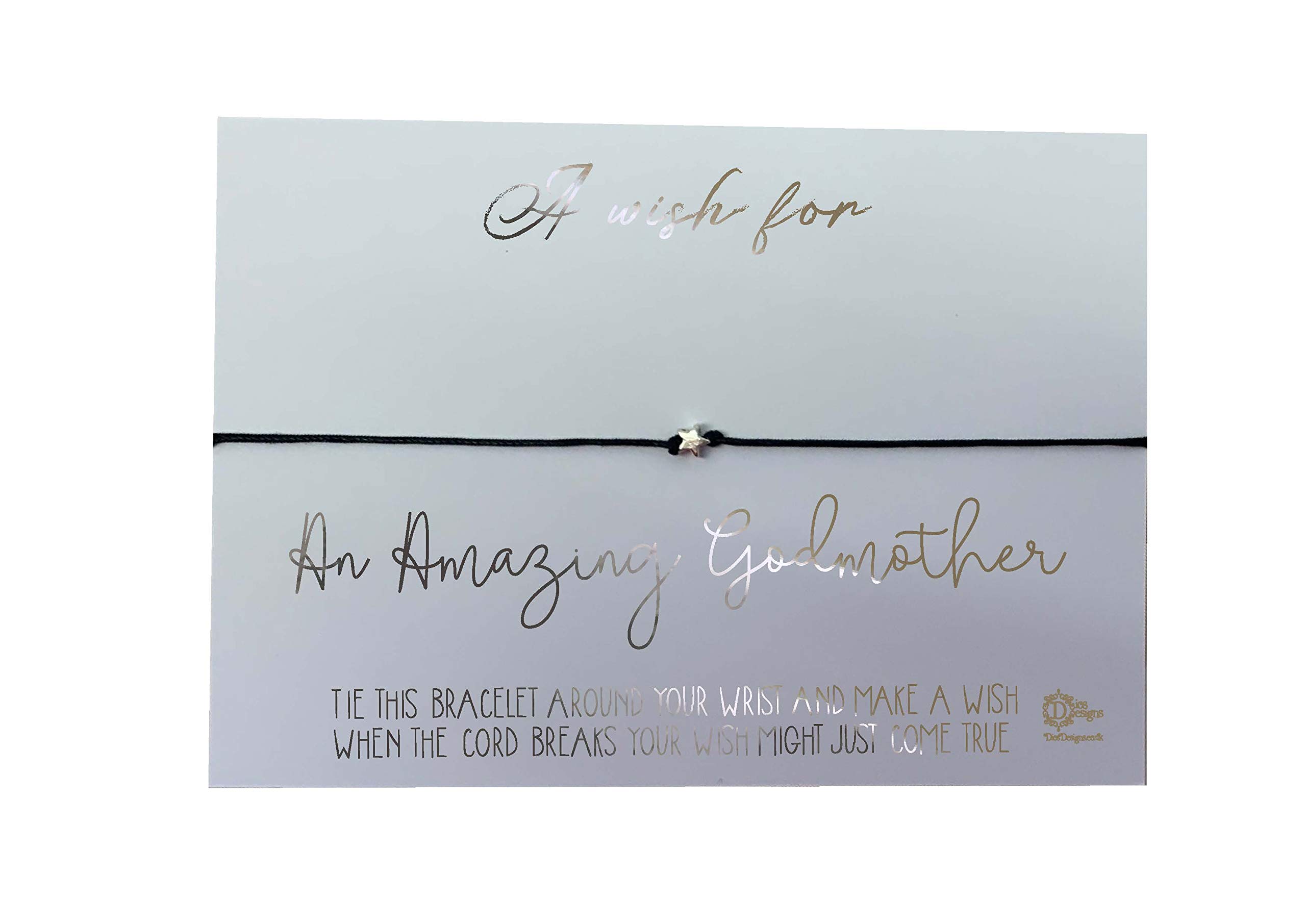 Wish Bracelet - A Wish for an Amazing Godmother DD744 (Rose Gold Foil)