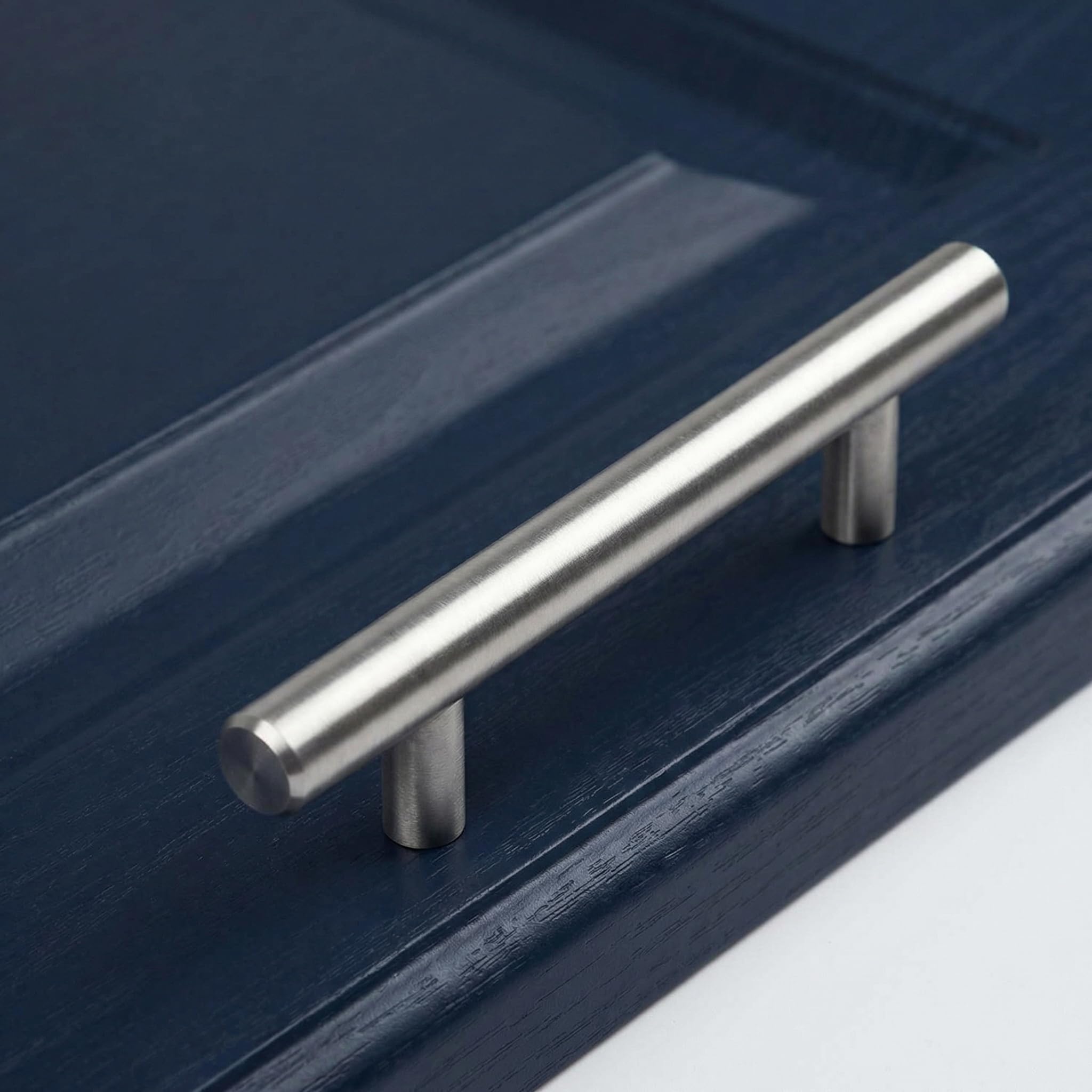 4 piezas de tiradores para muebles de acero inoxidable, distancia entre agujeros de 128 mm, tiradores para cocina, tiradores para armarios de plata, tiradores para puertas, tiradores para