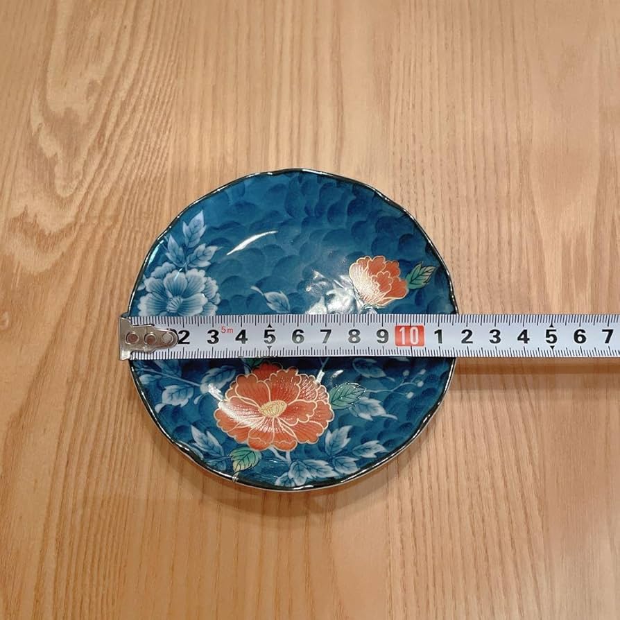 ♥希少なレア品コレクション品♥貴重な６０年前ヴィンテージ♥九谷焼【美山窯】4中皿 九谷焼 美山窯4号皿揃（5枚セット）草花絵変わり : 北山堂