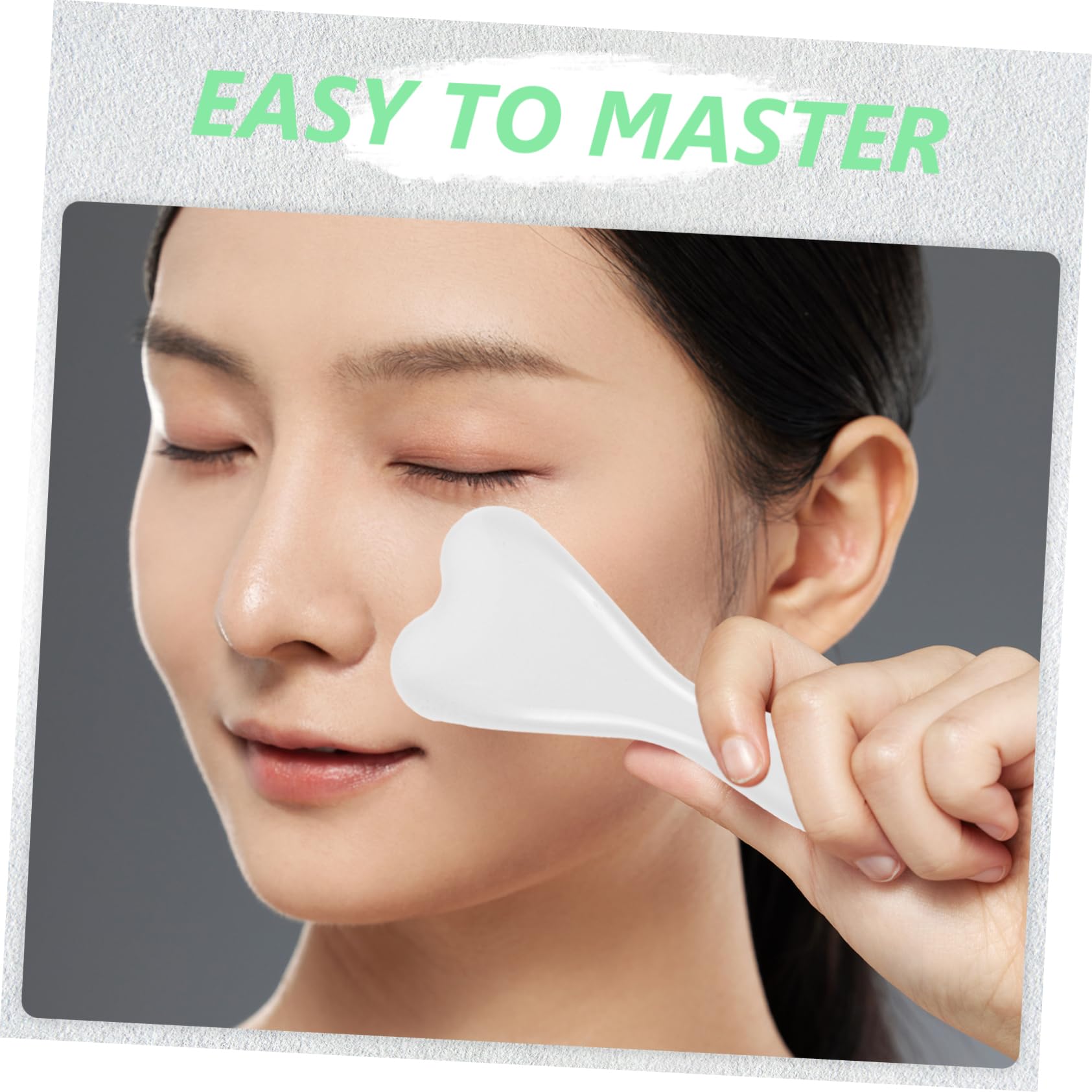 Veemoon Facial Exfoliator Brush Long Handle Silicone Face Cleansing Brush for Pore Cleansing