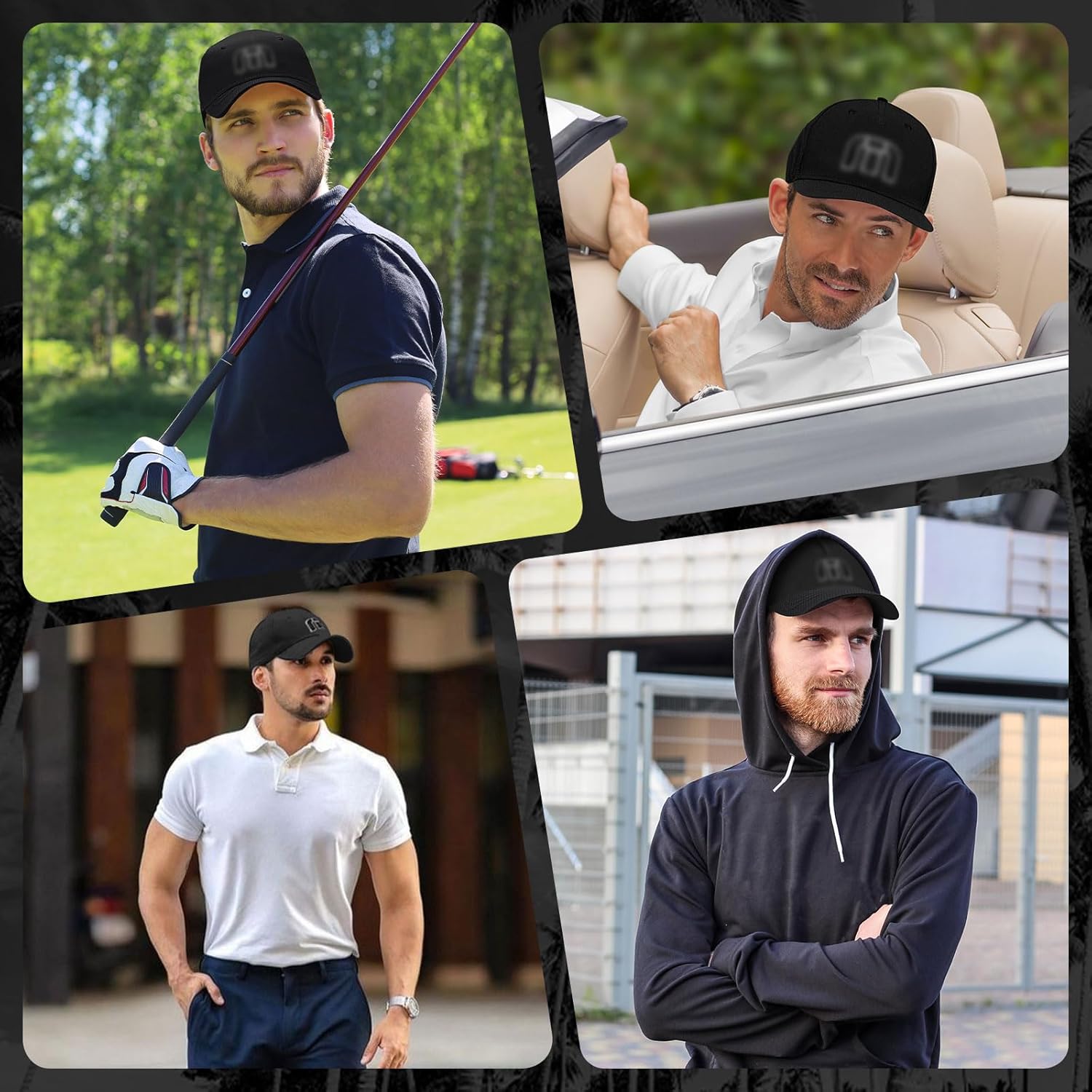 Men's T.M B-Bahamas Hat Classic Embroidered 3D Logo,Just As You Imagined,Premier U.S. Golf Adjustable Hats - Image 3