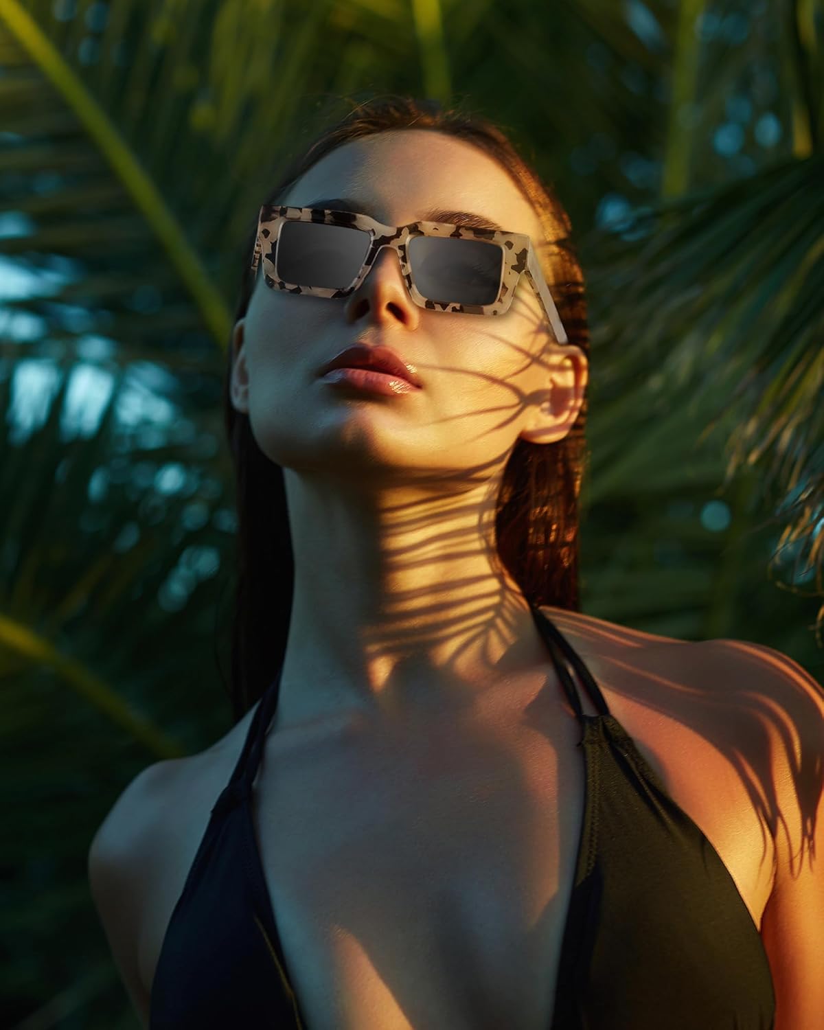 JM 3 Pack Oprah Style Reading Glasses for Women Men, Fashion Square Blue Light Blocking Readers - Image 6