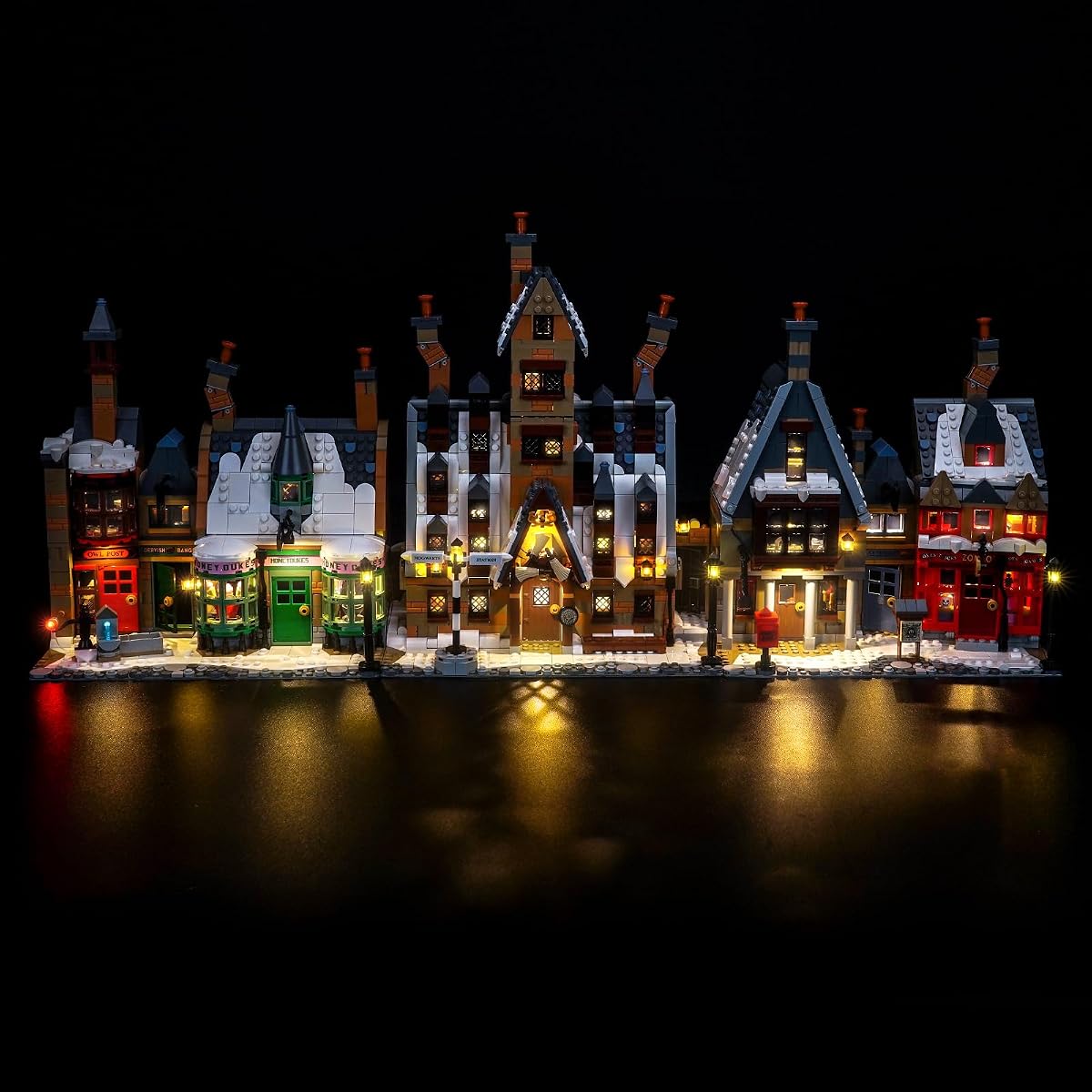 LocoLee Kit de luces Compatible con Lego 76457 Hogsmeade Village - Edición Coleccionista - Sin Modelo Solo Luz, Accesorios de Iluminación LED Compatibles con Lego Hogsmeade Village (Versión Estándar)