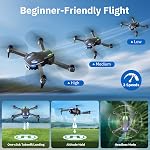 T28 Foldable Drone with 1080P Camera for Adults & Beginners, Gift for Kids