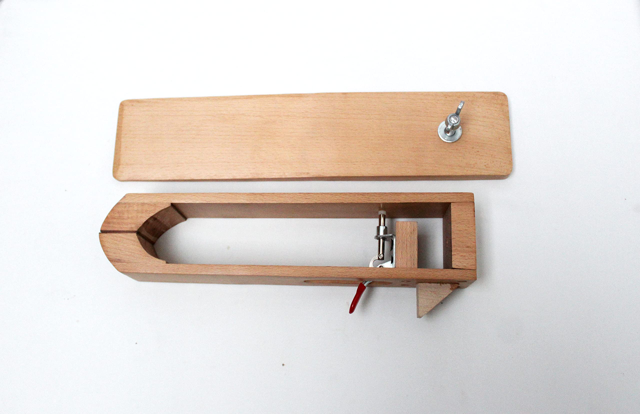 Hout Lederen Hand Stikken Craft Tafel Veters Desktop