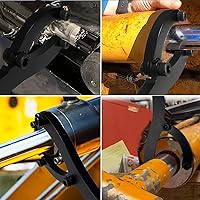 Vista 5 de Llave inglesa pesada, llave de tuerca de glándula ajustable, equipada con pasadores, guantes y toallas de 1/4 ", 5/16" y 3/8", forjada de acero al