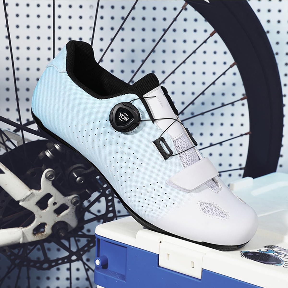 Zapatilla de Ciclismo Hombre Zapatos Bicicleta Carretera Montaña