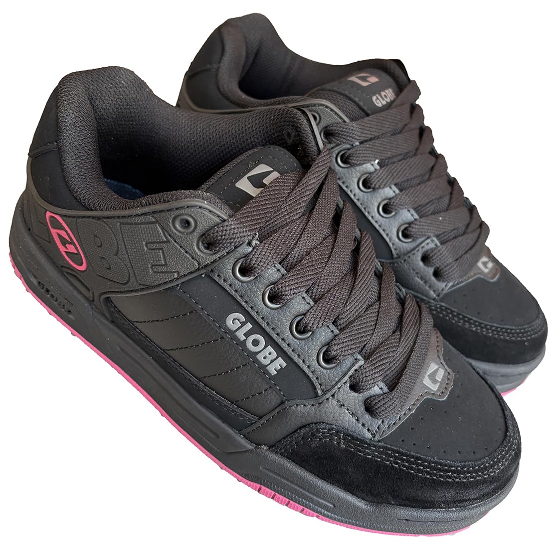 Globe Tilt Mujer Zapatos Deportivos Niñas Adultos Marca Tilt Original Brand - Black Black Pink