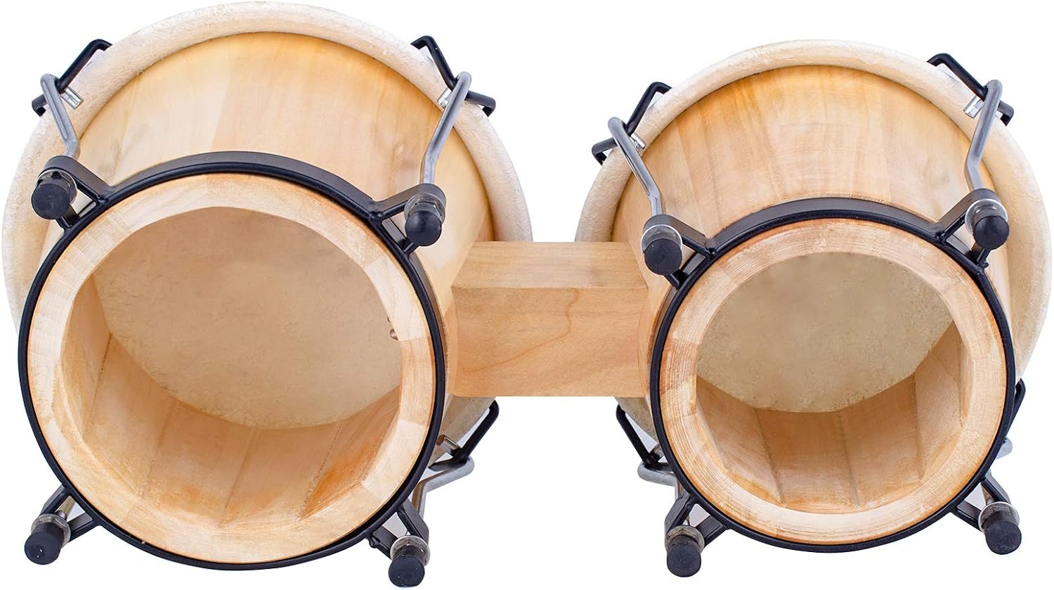 EastRock Bongo Drum 6” and 7” Set for Adults Kids Beginners Professionals Tunable Wood and Metal Drum Percussion Instruments with Bag and Tuning Wrench