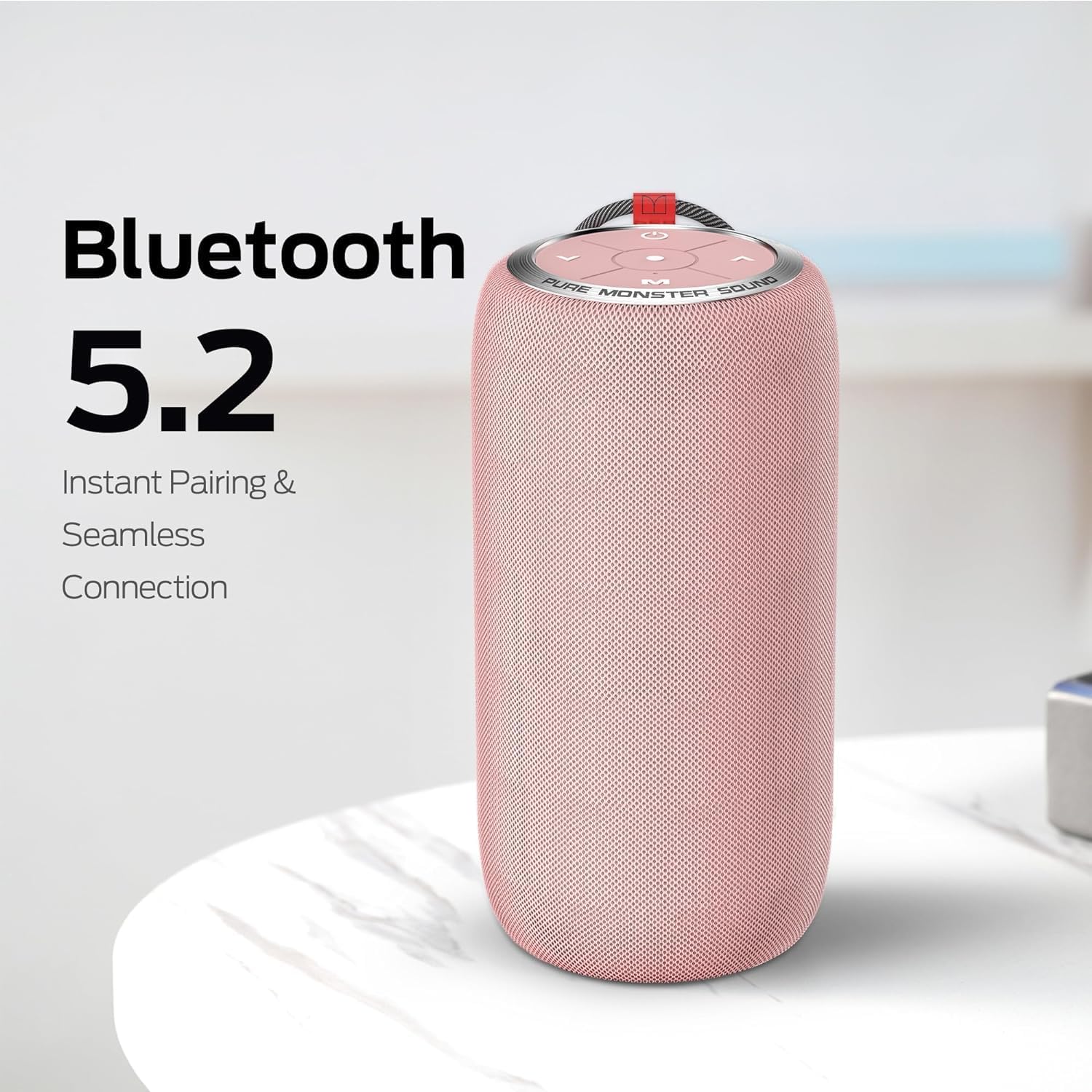 Monster S310 Bluetooth Speaker with 24-hour playtime indicated
