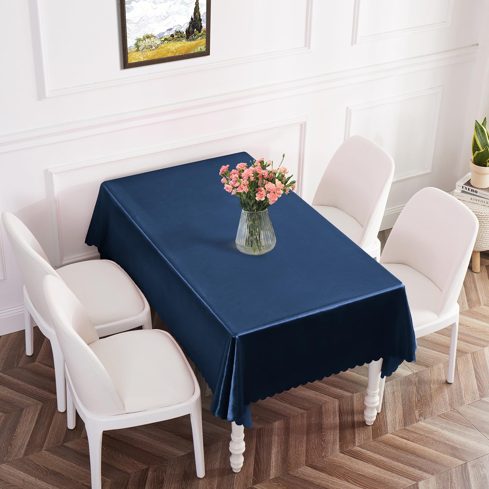 P Pothuiny Lot De 2 Nappes Carrées En Satin Rouge - 137 X 137