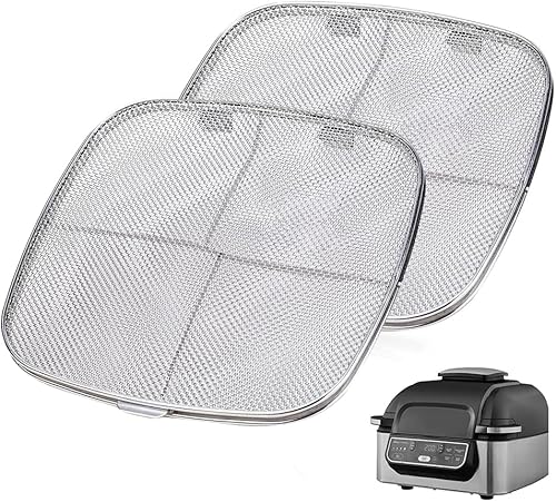 Miniatura 8 de 2 protectores contra salpicaduras para Ninja Foodi AG300 AG301, accesorios para freidora de aire para parrilla interior Ninja Foodi 5 en 1, pantalla