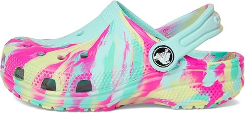 Miniatura 14 de Crocs - Zuecos clásicos para niños, diseño de teñido anudado jaspeado