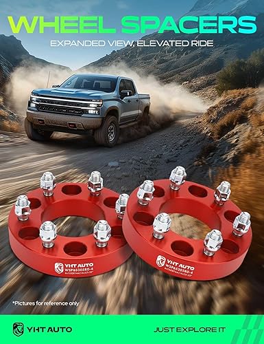 Miniatura 66 de YHTAUTO Espaciadores de rueda de 1.25 pulgadas para Ford F-150, Expedition y Lincoln Navigator 2003-2014, Mark LT, espaciadores de neumáticos Negro