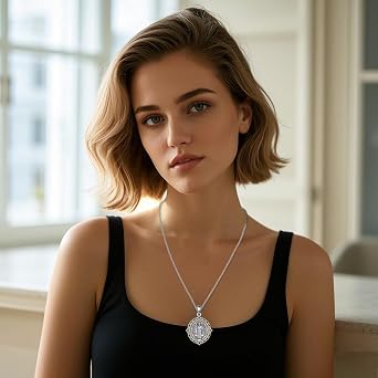 ONEFINITY Saint Necklace St Christopher/St Michael/St Jude 925 Sterling Silver Pendant Necklace Religious Protect Jewellery Gift For Women Men