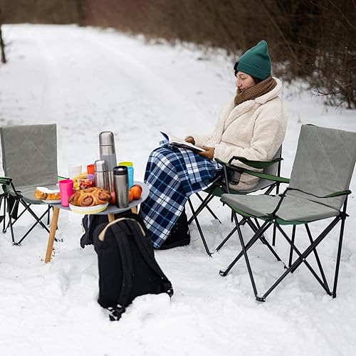 Miniatura 11 de Thyle Portable Heated Seat Cushion for Bleachers Foldable Heating Cushion 3 Mode Adjustable Heated Stadium Chair Bleacher Seat for Bleachers Indoor