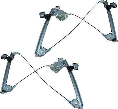 Miniatura 55 de TRQ Juego de elevalunas manual para el lado del conductor y del pasajero compatible con Chevrolet Tracker 1998 1989-1997 Geo 1989-1998 Suzuki