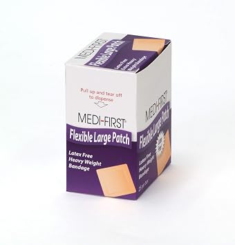 Medique Products 61873 Woven Bandage Patch, 2-Inch By 3-Inch, 25 Per Box, natural