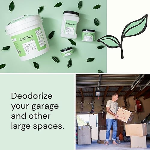 Miniatura 10 de Fresh Wave Cubo de gel para eliminar olores, 15.5 libras (248 onzas), repuesto de aroma a limón, absorbentes de olores para el hogar, alivio de