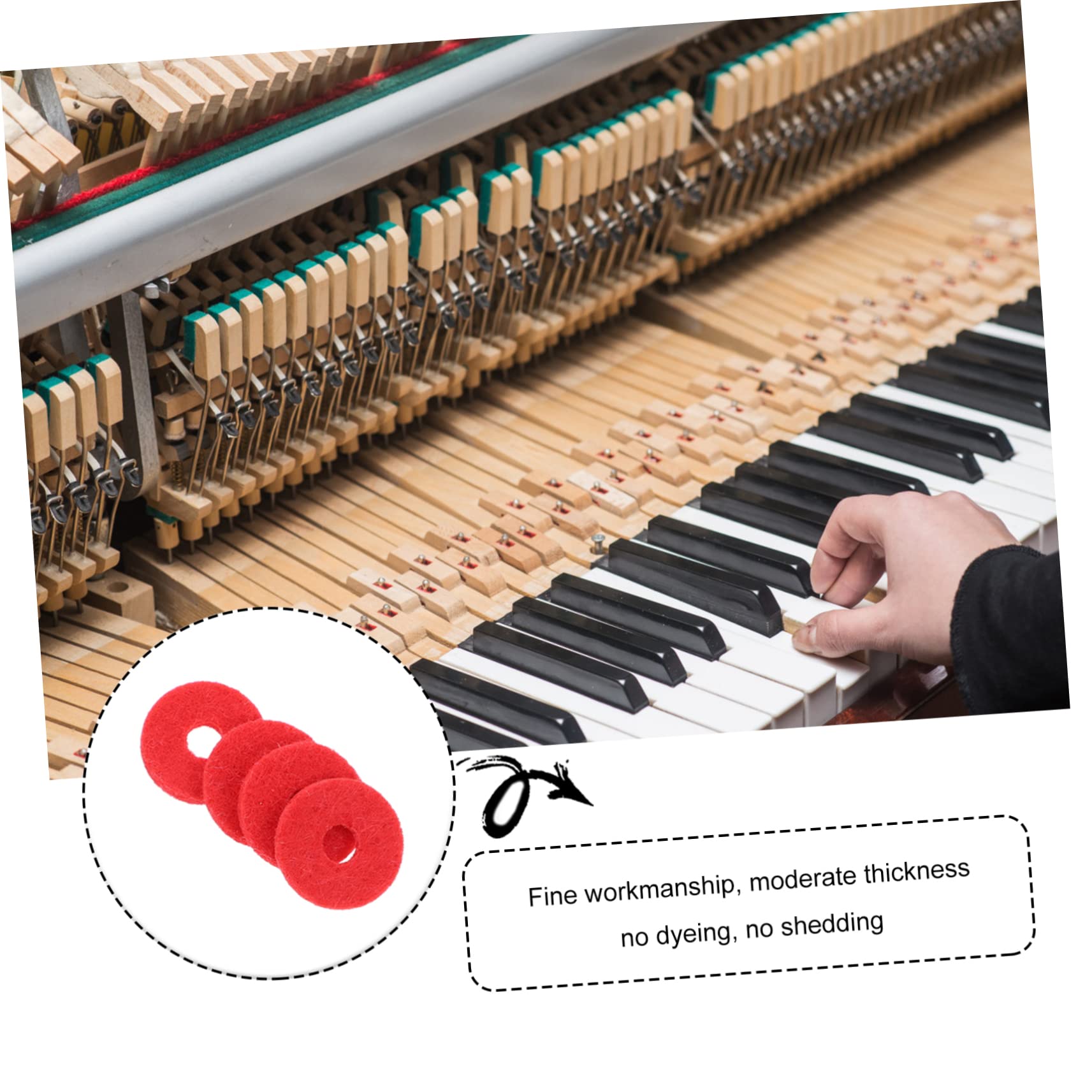 OUNONA 3sets Piano Tuning Tool Kit Keyboard Piano Accessories Replacement Part 90pcs*3